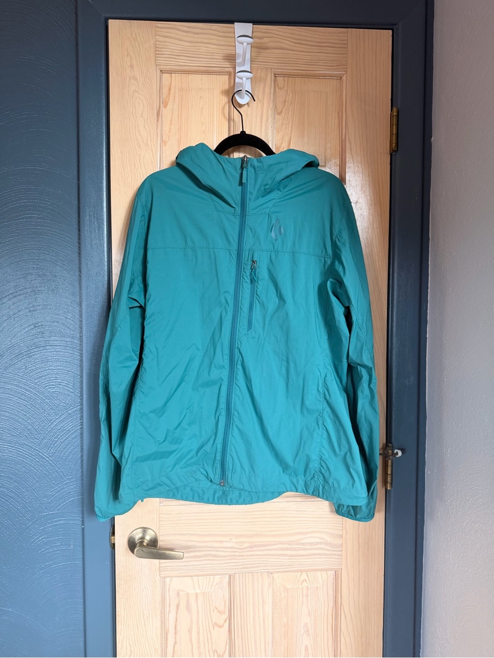 Black Diamond Teal Hooded Light Shell Jacket